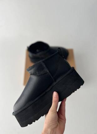 Женские ugg ultra mini platrorm black4 фото