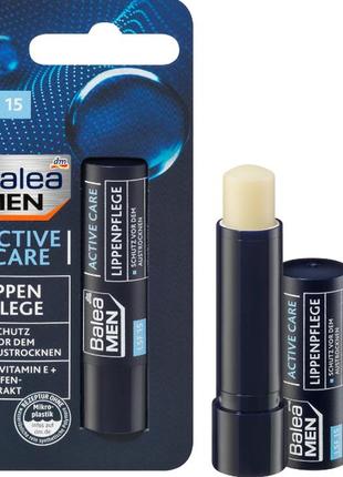 Бальзам для губ balea men active care lip care, німеччина1 фото