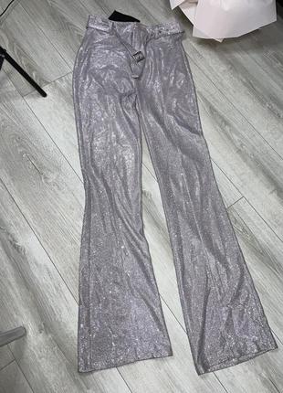 Брюки клеш штаны bershka