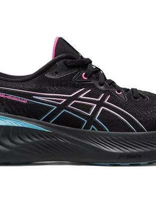 Женские кроссовки для бега asics gel-cumulus 25 gtx черный, розовый, голубой 40 (spu1012b502-001 40)