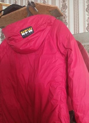 Куртка баллоновая женская размер 54 52 красного цвета7 фото