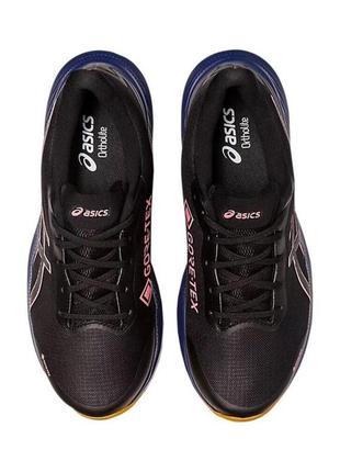 Женские кроссовки для бега asics gel-pulse 14 gtx черный, оранжевый, синий 41,5 (spu1012b317-001 41,5)5 фото