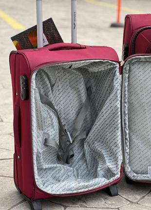 Качественные чемоданчики на 2 колеса,от польского производителя, тканые чемоданчики,дорожня сумка5 фото
