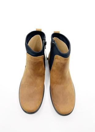 Оригинальные женские кожные ботинки от бренда ecco