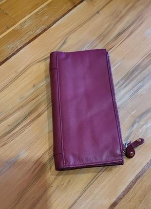 Кожанный кошелек real leather5 фото