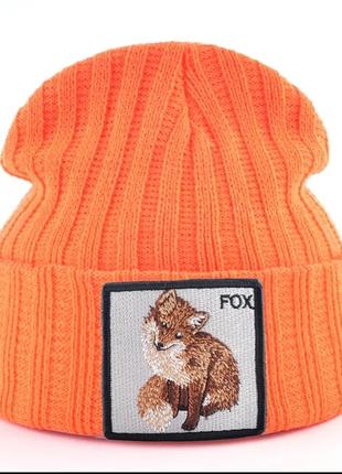 Шапка fox 🦊 жіноча шапка