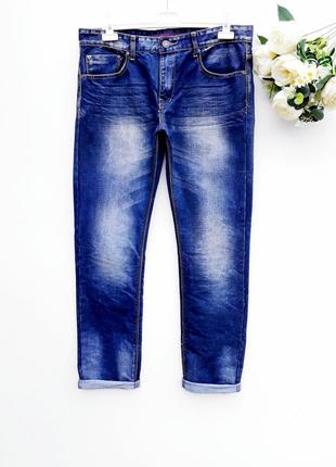 Крутые джинсы зауженые мужские штаны брюки мужские джинсы состояние новых