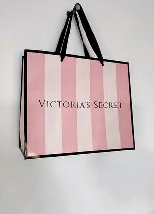 Victoria's secret пакет сікрет рожевий для одягу білизни подарунків брендований фірмовий пакетик упаковка сумка3 фото