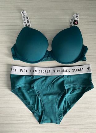 Комплект білизни victoria’s secret бюстгальтер 34b (75b), трусики s. білизна вікторія сікрет