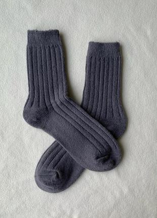 Чоловічі зимові високі вовняні термо шкарпетки 41-46р.без махри.2 фото
