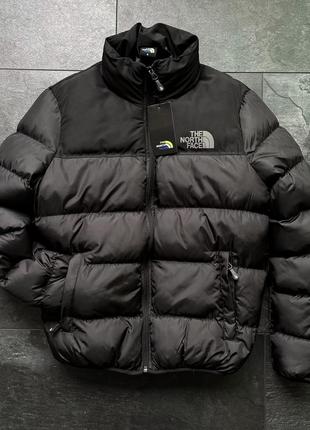 Чоловіча куртка зимова the north face тепла до - 25*с чорна пуховик чоловічий зимовий норд фейс люкс якості4 фото