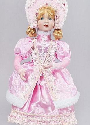 Фігура-лялька "снігурочка в рожевому" 43 см