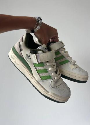 Кроссовки adidas forum 84 low green premium