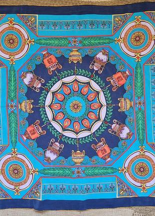 Шовкова хустина, брендова хустка шовк, платок шовк, шовковий платок tino lauri, платок вінтаж, вінтажний платок