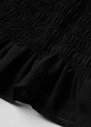 Платье с присобраной юбкою для женщины h&m 0918905-001 42,l черный5 фото