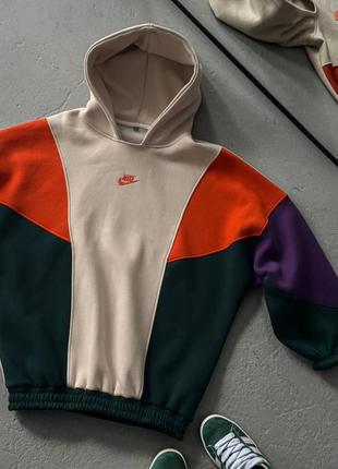 Худі жіноче nike, найк, фліс, оверсайз, oversize, унісекс, толстовка з капюшоном, світшот, светр, бренд, тепле2 фото