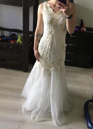 Ціну знижено!!! весільна сукня кожушок1 фото