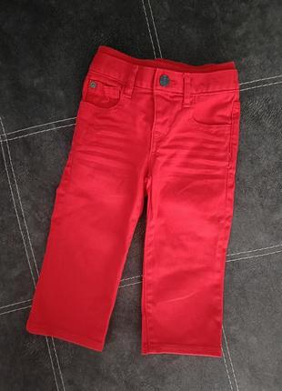 Красные джинсы 12-18 мес