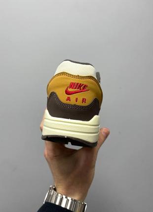 Великолепные nike air max 1 x patta beige brown(демисезон)6 фото