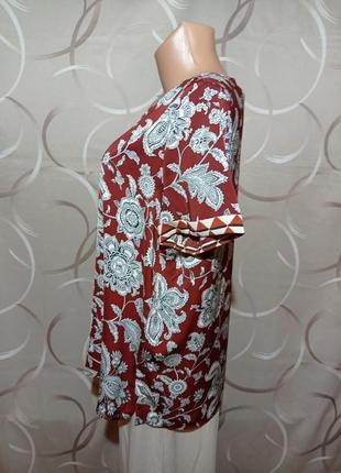 Блуза нарядная, пейсли и цветочный принт4 фото