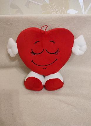 Мягкая игрушка сердце на подарок декор