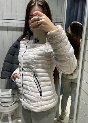 Куртка женская осенняя весенняя розовая с капюшоном