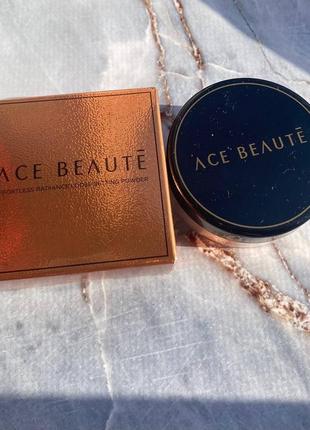 Легкая рассыпчатая пудра effortless radiance loose setting powder от ace beaute2 фото