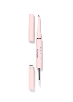 Карандаш+гель для бровей upgraded brows pencil &amp; gel duo от wander leauty