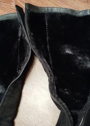 Женские чорние сапоги сапожки3 фото