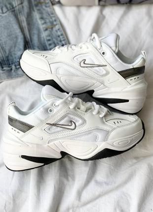 Чудові кросівки nike m2k tekno white grey(демісезон)