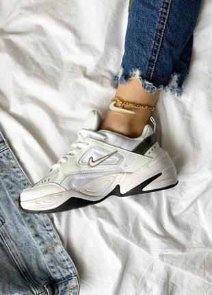 Отличные кроссовки nike m2k tekno white grey(демисезон)10 фото