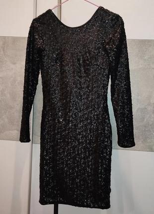 Праздничное платье в пайетки h&m