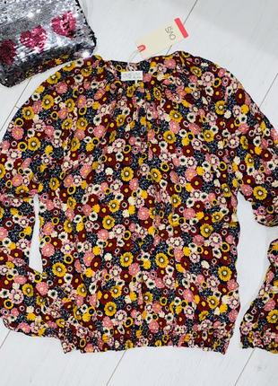 Блузка в цветочный принт/на размер: 164 см.(13-14 лет)/Pro бренд: ovs