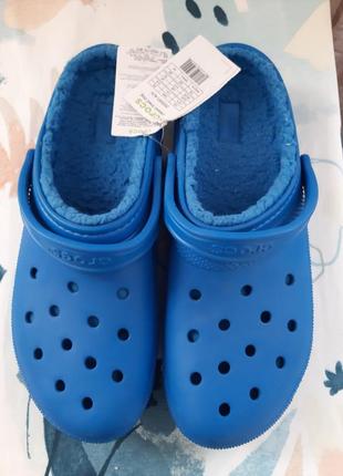 Оригинальные  на меху crocs  размер м 14 новые с этикеткой