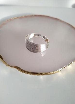 Посріблене кільце мінімалізм перстень каблучка кольцо покриття  срібло 9254 фото
