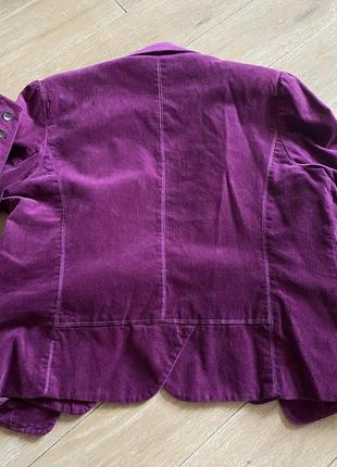 Пиджак велюровый фиолетового цвета под винтаж2 фото