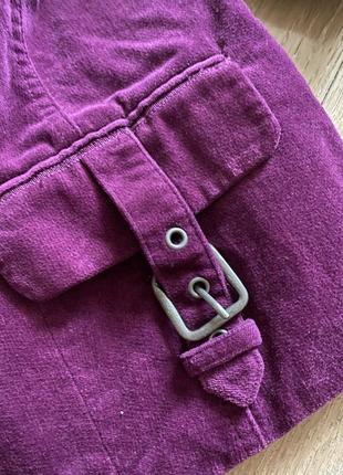 Пиджак велюровый фиолетового цвета под винтаж6 фото