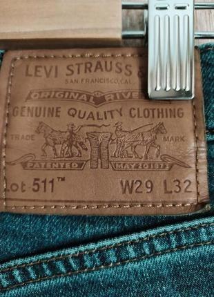 Джинси levis 511 w29 l324 фото