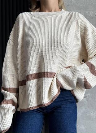 Объемный свитер ❤️ женский свитер ❤️ базовый женский свитер ❤️8 фото