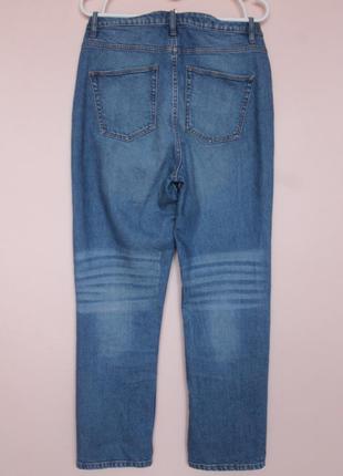 Свет синие джинсы мом, голубые джинсы момы, джинсы бойфренды 46-48 г.3 фото