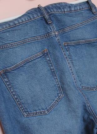 Свет синие джинсы мом, голубые джинсы момы, джинсы бойфренды 46-48 г.4 фото