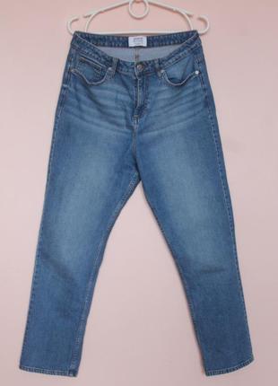 Свет синие джинсы мом, голубые джинсы момы, джинсы бойфренды 46-48 г.5 фото