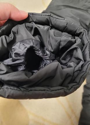 Черные лыжные брюки полукомбинезон 128 см, в красивом состоянии4 фото