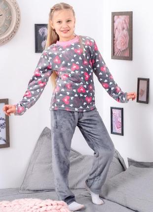 Пижама теплая махровая пижамка махра вельсофт