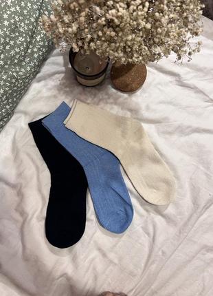 Шкарпетки жіночі з кашемірові  3 пари4 фото