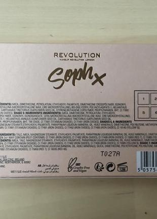 Палетка тіней revolution5 фото