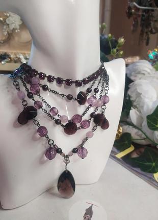 Колье чокер многорядное от ms