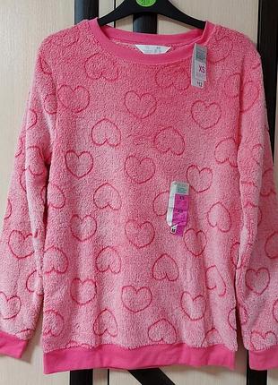 Тепла піжамна кофтинка (міховушка) 6-8 розмір, євро 34-36