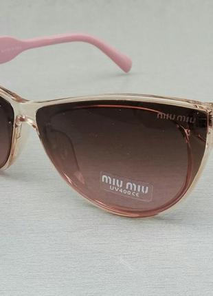 Очки в стиле miu miu женские солнцезащитные с градиентом4 фото