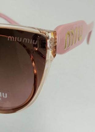 Очки в стиле miu miu женские солнцезащитные с градиентом10 фото